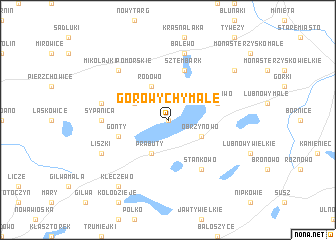 map of Gorowychy Małe