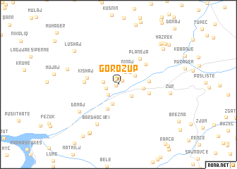 map of Gorožup