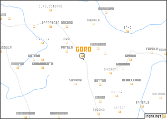 map of Goro