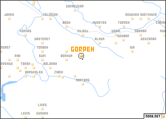 map of Gorpeh