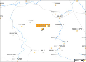 map of Gorreta