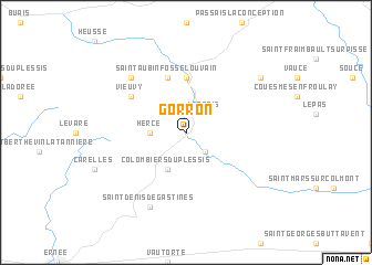 map of Gorron