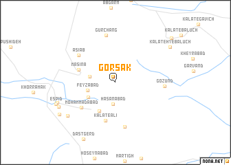map of Gorsak