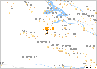 map of Gorsa