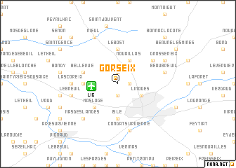 map of Gorseix