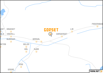 map of Gorset