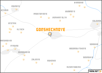 map of Gorshechnoye