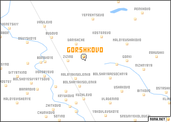 map of Gorshkovo