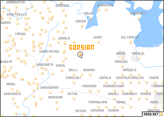 map of Gorsian