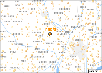 map of Gorsi