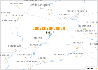 map of Gorskaya Porada