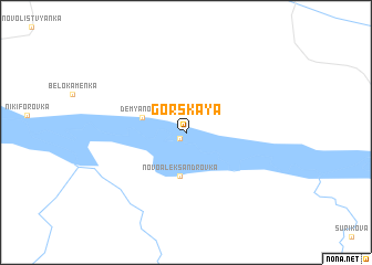 map of Gorskaya