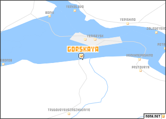 map of Gorskaya