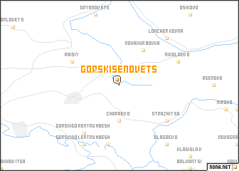 map of Gorski Senovets