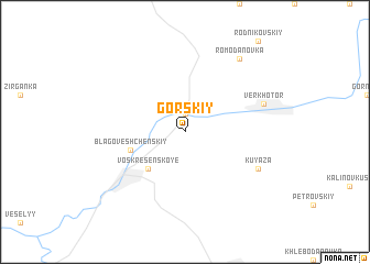 map of Gorskiy