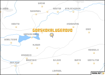 map of Gorsko Kalugerovo