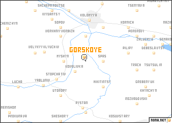 map of Gorskoye