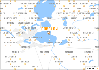 map of Görslow