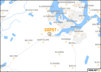 map of Gorst