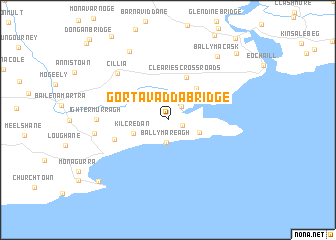 map of Gortavadda Bridge