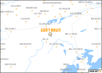 map of Gortbaun
