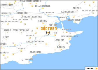 map of Gorteen