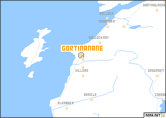 map of Gortinanane