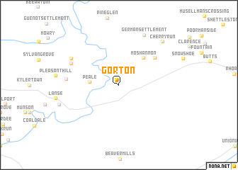 map of Gorton