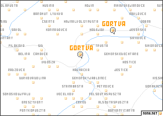 map of Gortva