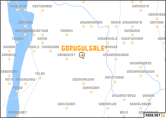 map of Goru Gulgale