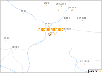 map of Gorūhbān Mīr
