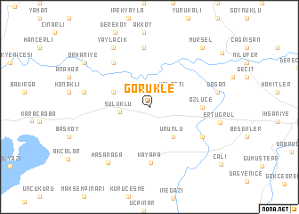 map of Görükle