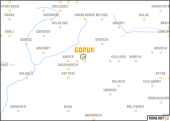map of Görük
