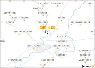 map of Gorulʼka