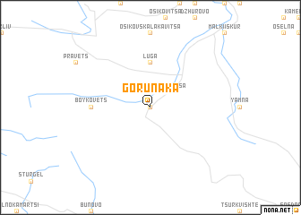 map of Gorunaka
