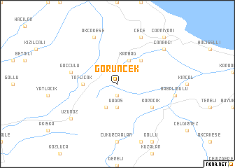 map of Görüncek