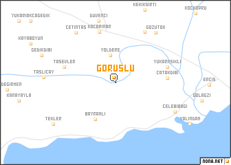 map of Görüşlü