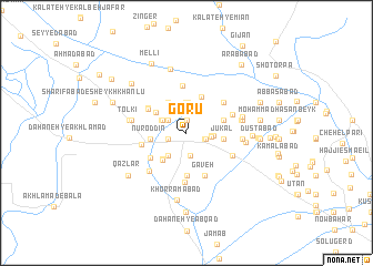map of Gorū