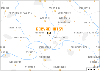 map of Goryachintsy