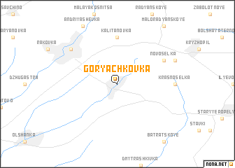 map of Goryachkovka