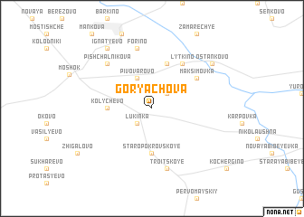 map of Goryachova