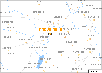 map of Goryainovo