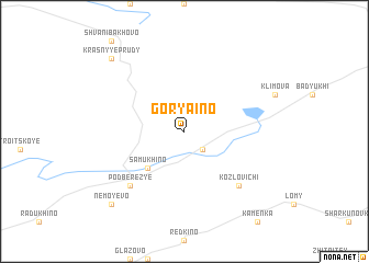 map of Goryaino