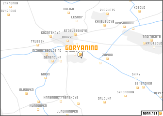 map of Goryanino