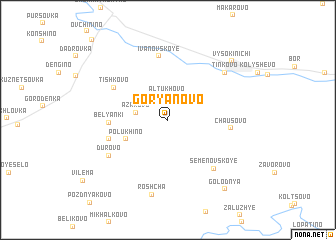 map of Goryanovo