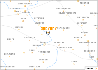 map of Goryany