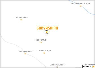 map of Goryashino