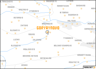 map of Goryaynovo