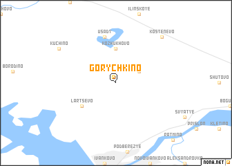 map of Gorychkino
