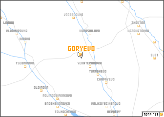 map of Gorʼyevo